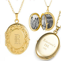 Shop our large selection of personalized engraved lockets