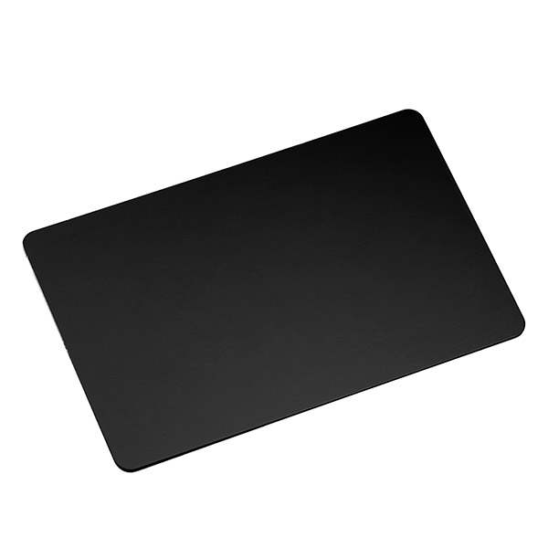 Black Engraved Handwriting Wallet Card inset 1