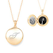 Charming Gold Filled Round Locket Necklace