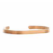 Engraved Rose Gold Dainty Cuff Bracelet Small