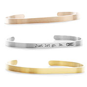 Dainty Cuff Engravable Bracelets for Her