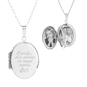 Sarah Sterling Silver Personalized Lockets