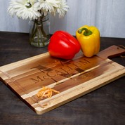Nom de Famille Acacia Wood Engraved Gifts Carving Board