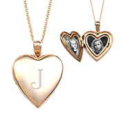 Olivia Gold Heart Locket Necklace