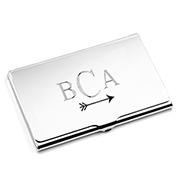 Polished Silver Plated Business Card Case