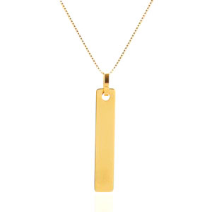 long bar gold engraved