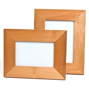 Alder Wood Personalized Picture Frames in 3 Sizes