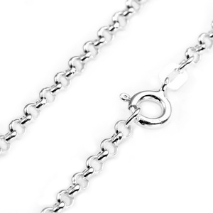 2.6mm Sterling Silver Rolo Chain 16 - 20 inch