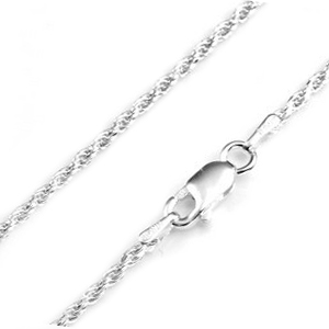 rope sterling chain inch silver 5mm