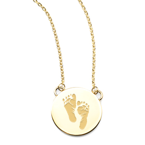 custom baby footprint jewelry