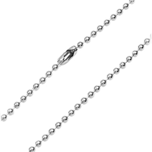 2.4mm Polished Stainless Ball Chain 15 - 30 inch