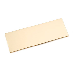 Rectangle Brass Engraved Name Plate 